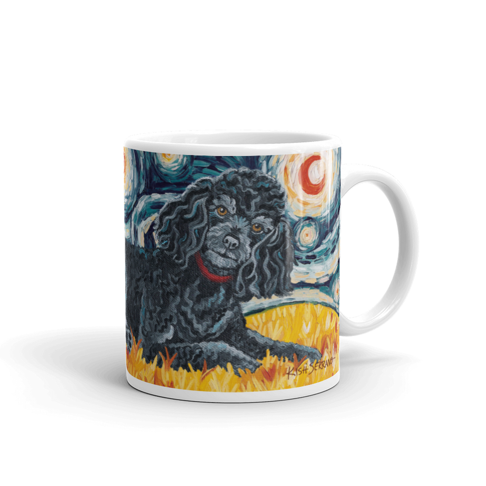 Poodle (black) STARRY NIGHT Mug-15oz