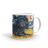 Poodle (black) STARRY NIGHT Mug-15oz