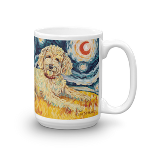 Doodle (golden) STARRY NIGHT Mug-15oz