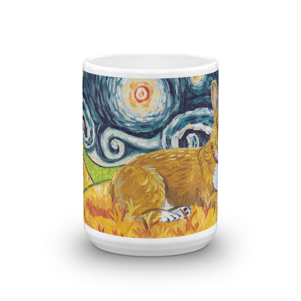 Corgi (Pembroke Welsh) STARRY NIGHT Mug-15oz