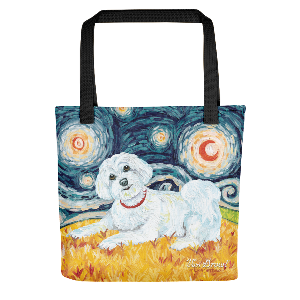 Maltese (puppy cut) STARRY NIGHT Tote