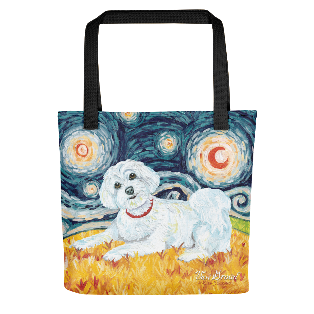 Maltese (puppy cut) STARRY NIGHT Tote