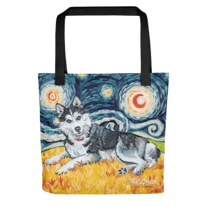 Siberian Husky STARRY NIGHT Tote