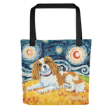 Cavalier King Charles (blenheim) STARRY NIGHT Tote