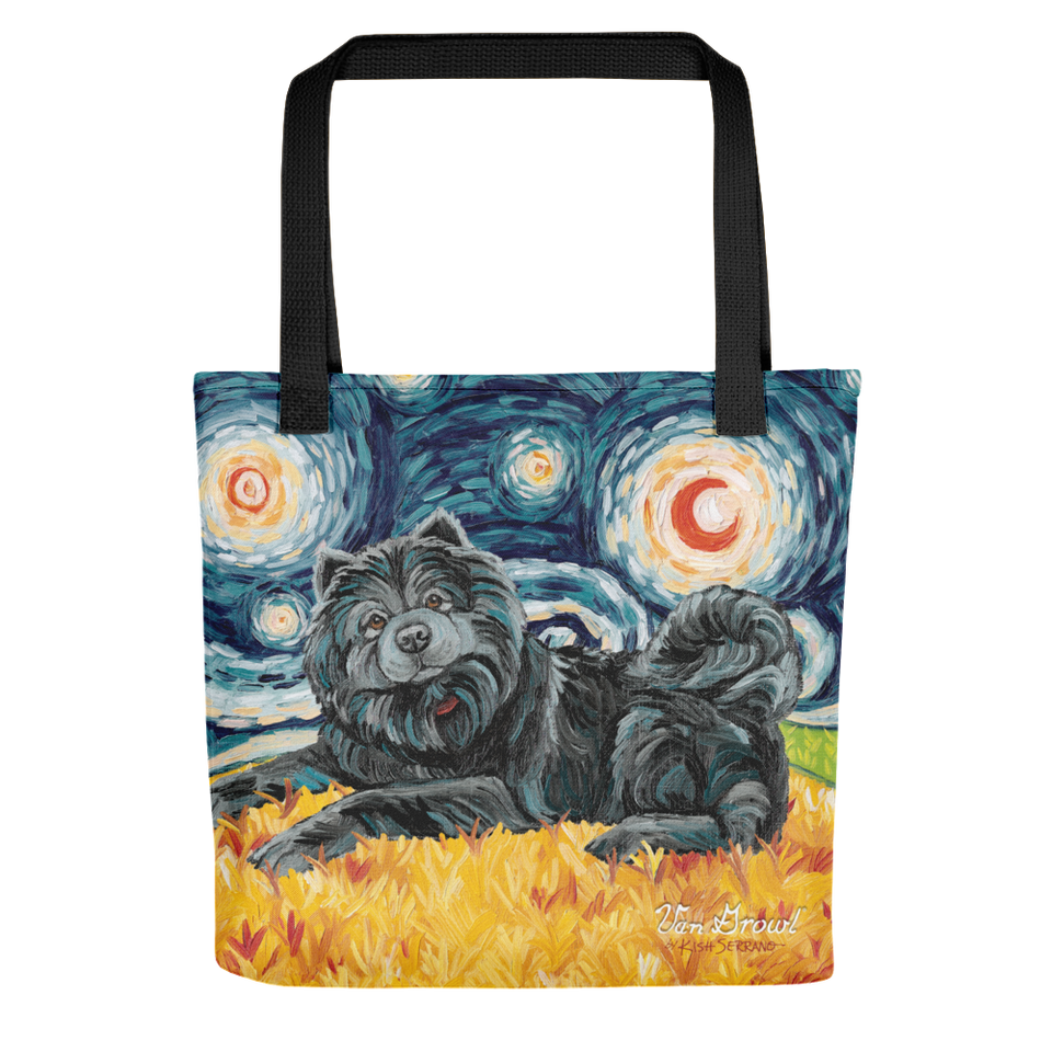 Chow (black) STARRY NIGHT Tote