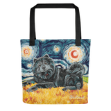 Chow (black) STARRY NIGHT Tote