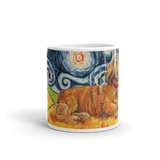 Dachshund (longhaired red) STARRY NIGHT Mug-15oz