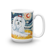 Maltese (longhaired) STARRY NIGHT Mug-15oz