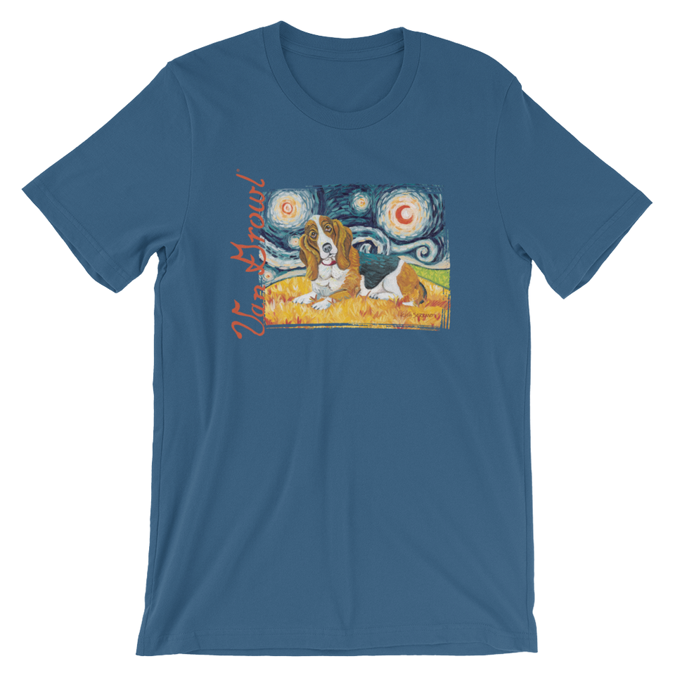 Basset Hound STARRY NIGHT T-Shirt