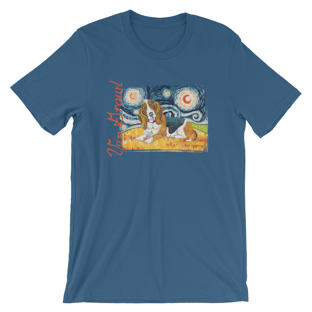 Basset Hound STARRY NIGHT T-Shirt