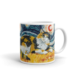 Calico (longhaired) STARRY NIGHT Mug - 15oz