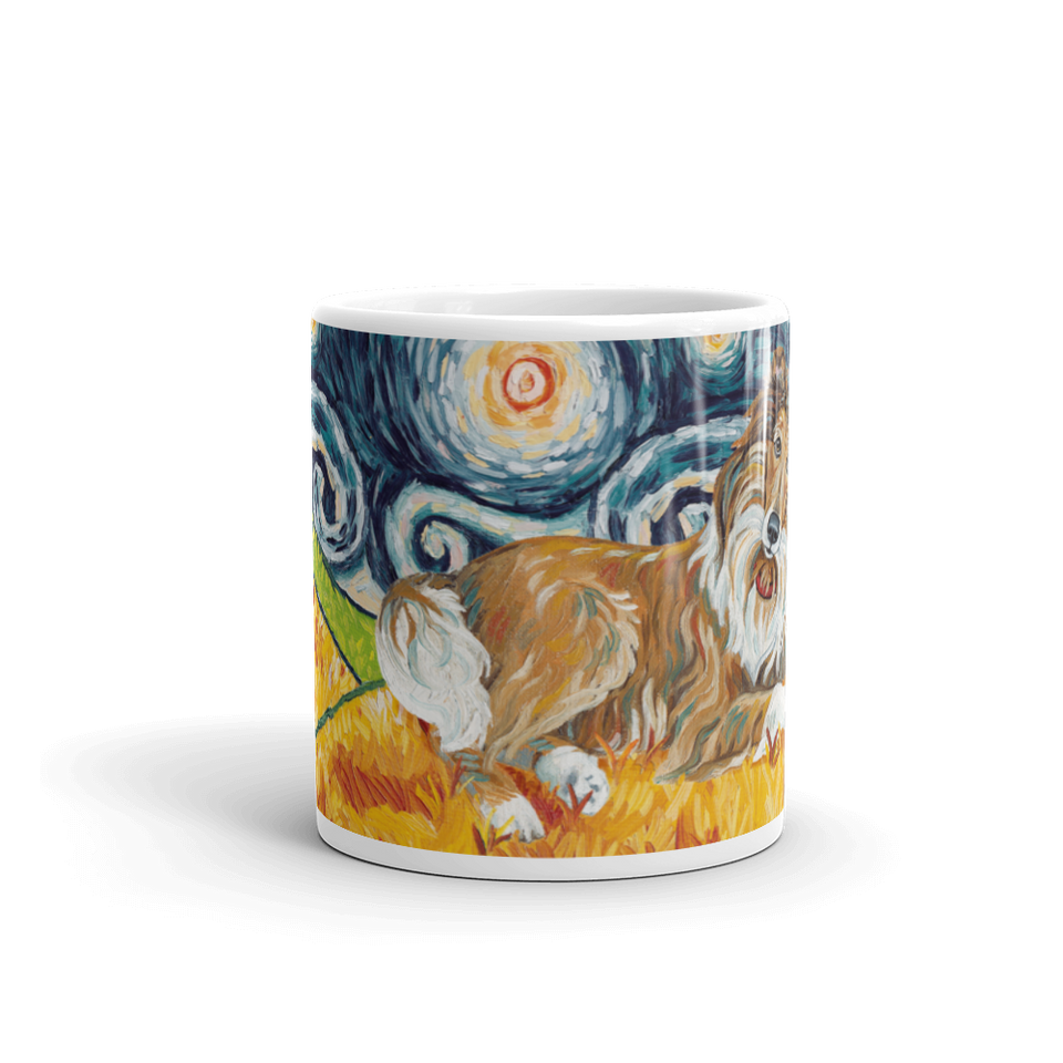 Collie (dark face) STARRY NIGHT Mug-15oz