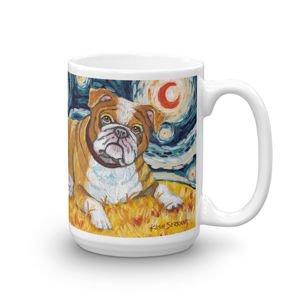 Bulldog STARRY NIGHT Mug-15oz