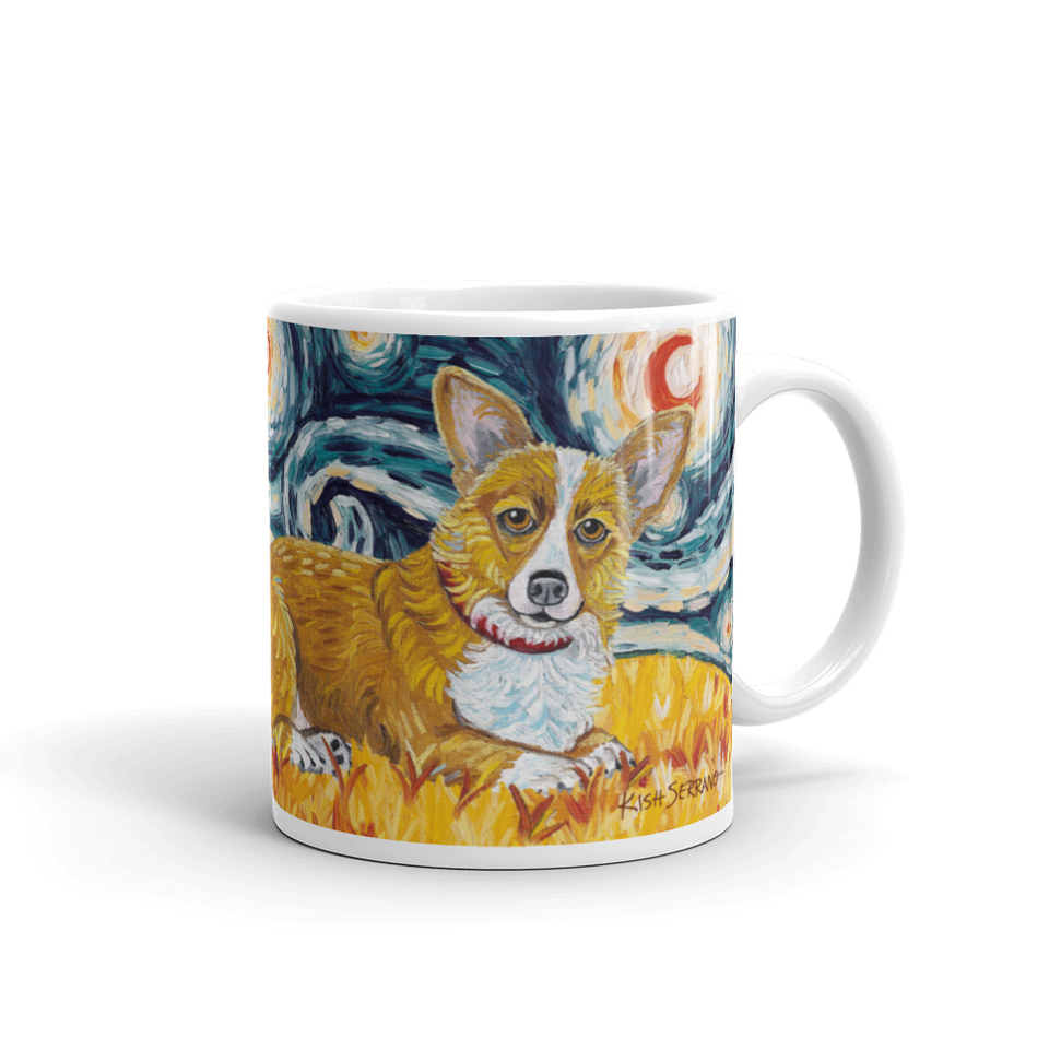 Corgi (Pembroke Welsh) STARRY NIGHT Mug-15oz