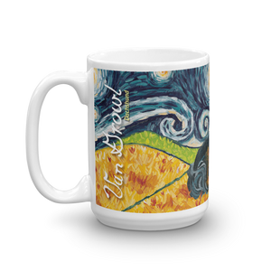 Dachshund (longhaired black & tan) STARRY NIGHT Mug-15oz