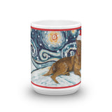 Labrador Retriever (Choclate) Snowy Night Mug - 15oz
