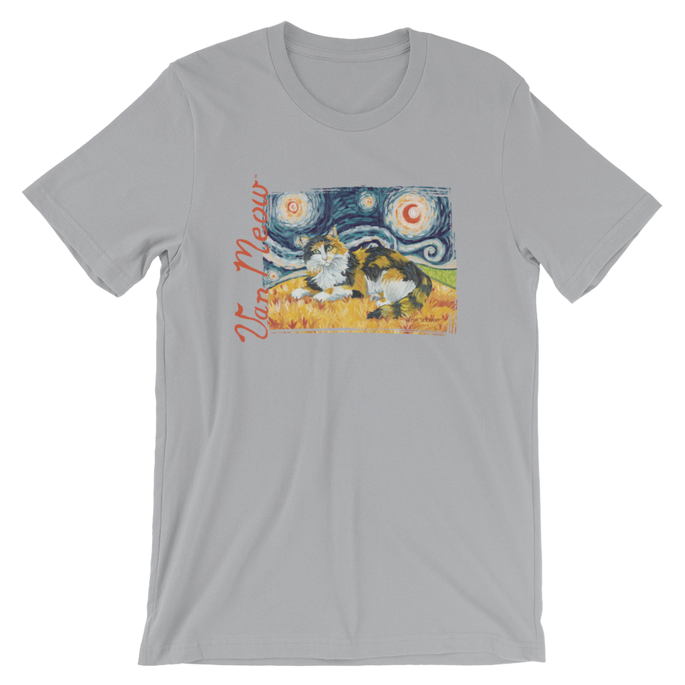 Calico Cat (longhaired) STARRY NIGHT T-Shirt