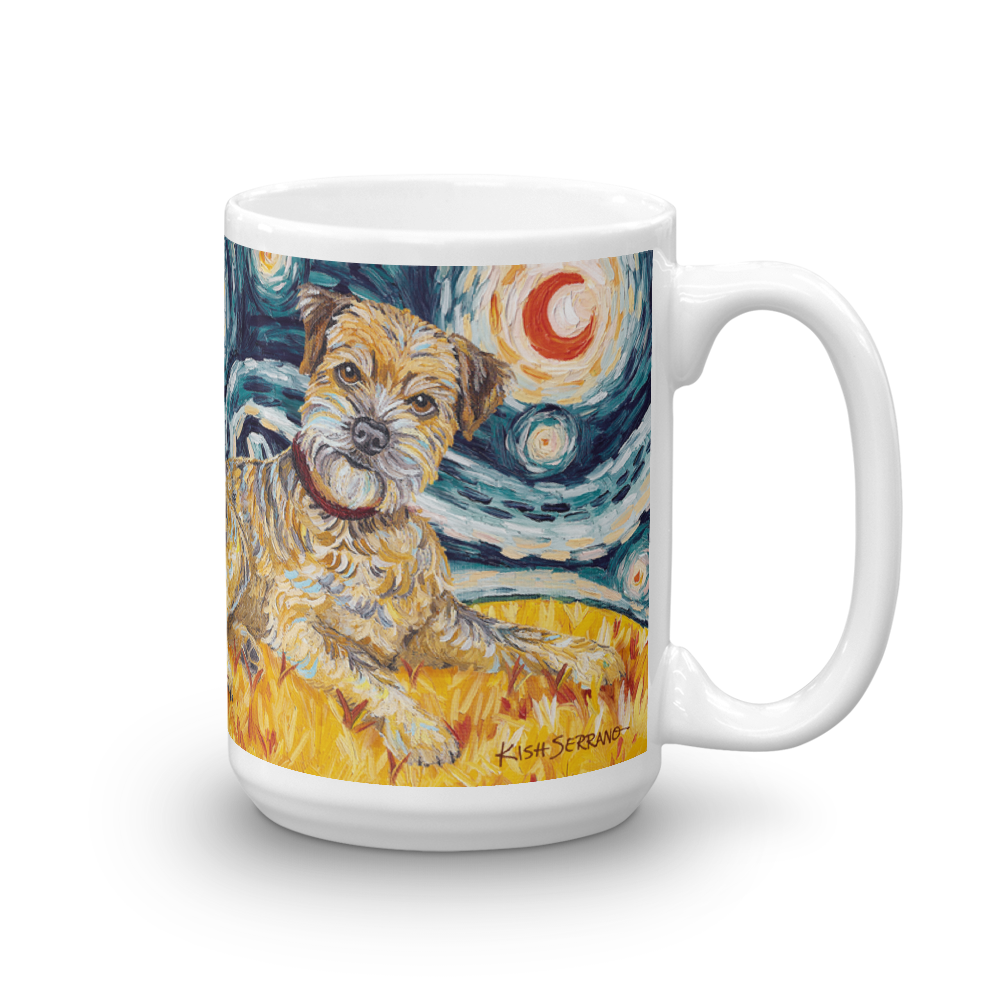 Border Terrier STARRY NIGHT Mug-15oz