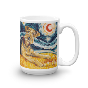 Airedale Terrier STARRY NIGHT Mug-15oz