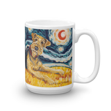 Airedale Terrier STARRY NIGHT Mug-15oz