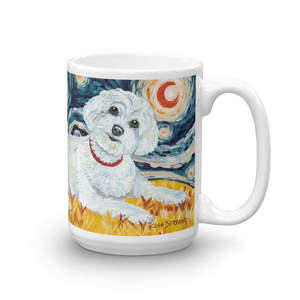 Maltese (puppy cut) STARRY NIGHT Mug-15oz