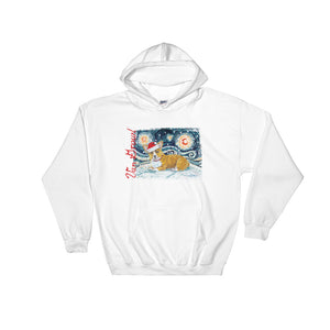 Corgi Pembroke Snowy Night Hoodie