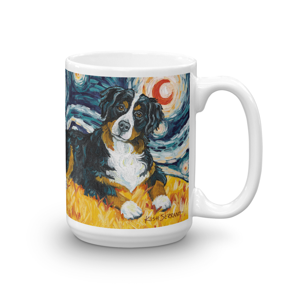 Bernese Mountain Dog  STARRY NIGHT Mug-15oz