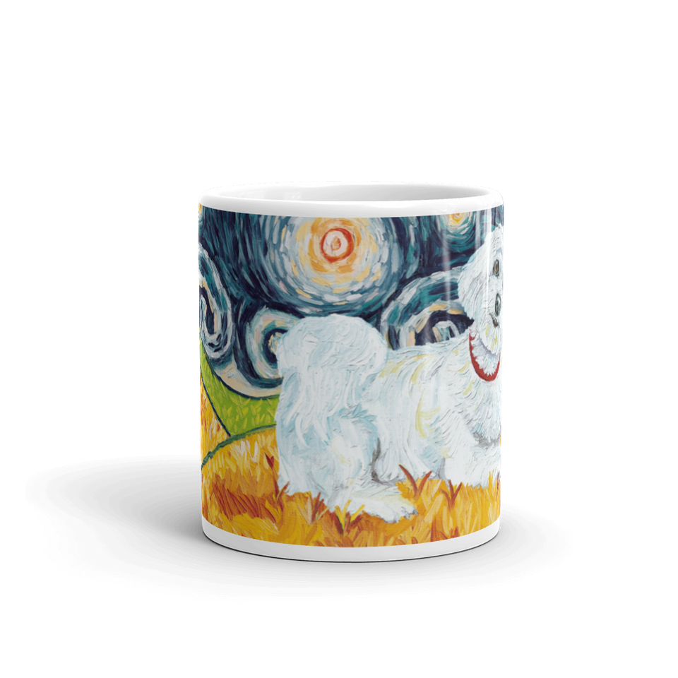 Maltese (puppy cut) STARRY NIGHT Mug-15oz