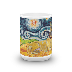 Great Dane (cropped) STARRY NIGHT Mug-15oz