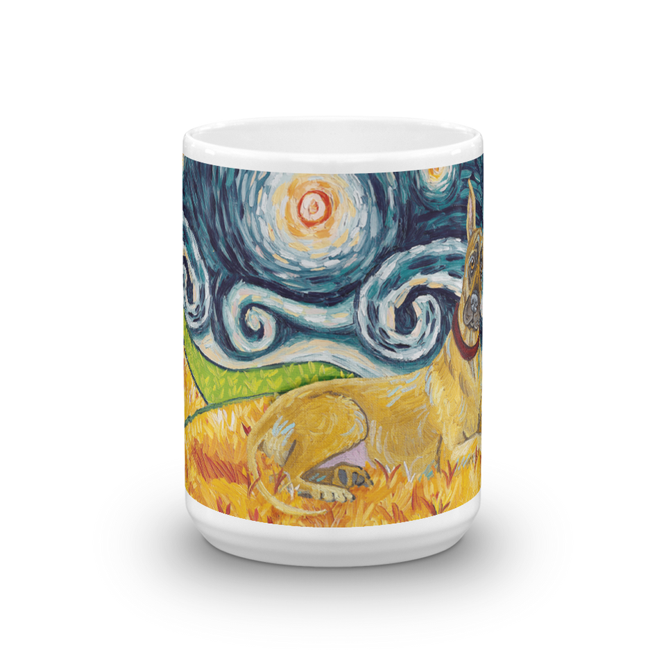 Great Dane (cropped) STARRY NIGHT Mug-15oz