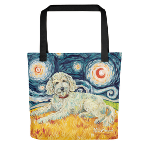 Doodle (cream) STARRY NIGHT Tote