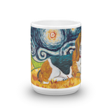 Basset Hound STARRY NIGHT Mug-15oz