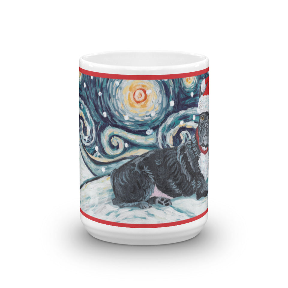 French Bulldog Snowy Night Mug - 15oz