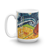 Dachshund (red) STARRY NIGHT Mug-15oz