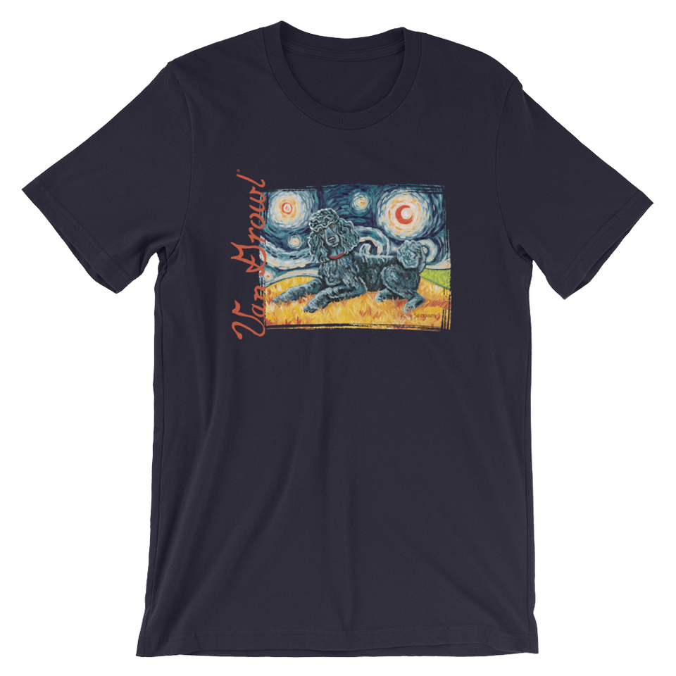 Poodle (Standard-black) STARRY NIGHT T-Shirt