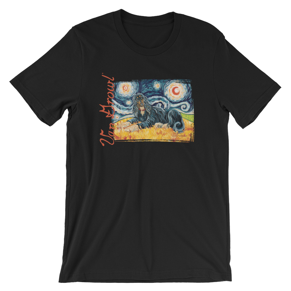 Afghan Hound (black & tan) STARRY NIGHT TEE