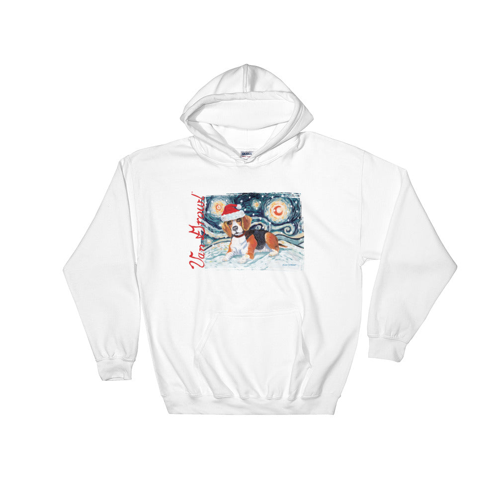 Beagle Snowy Night Hoodie