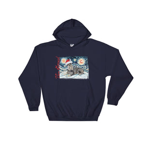 Schnauzer Snowy Night Hoodie