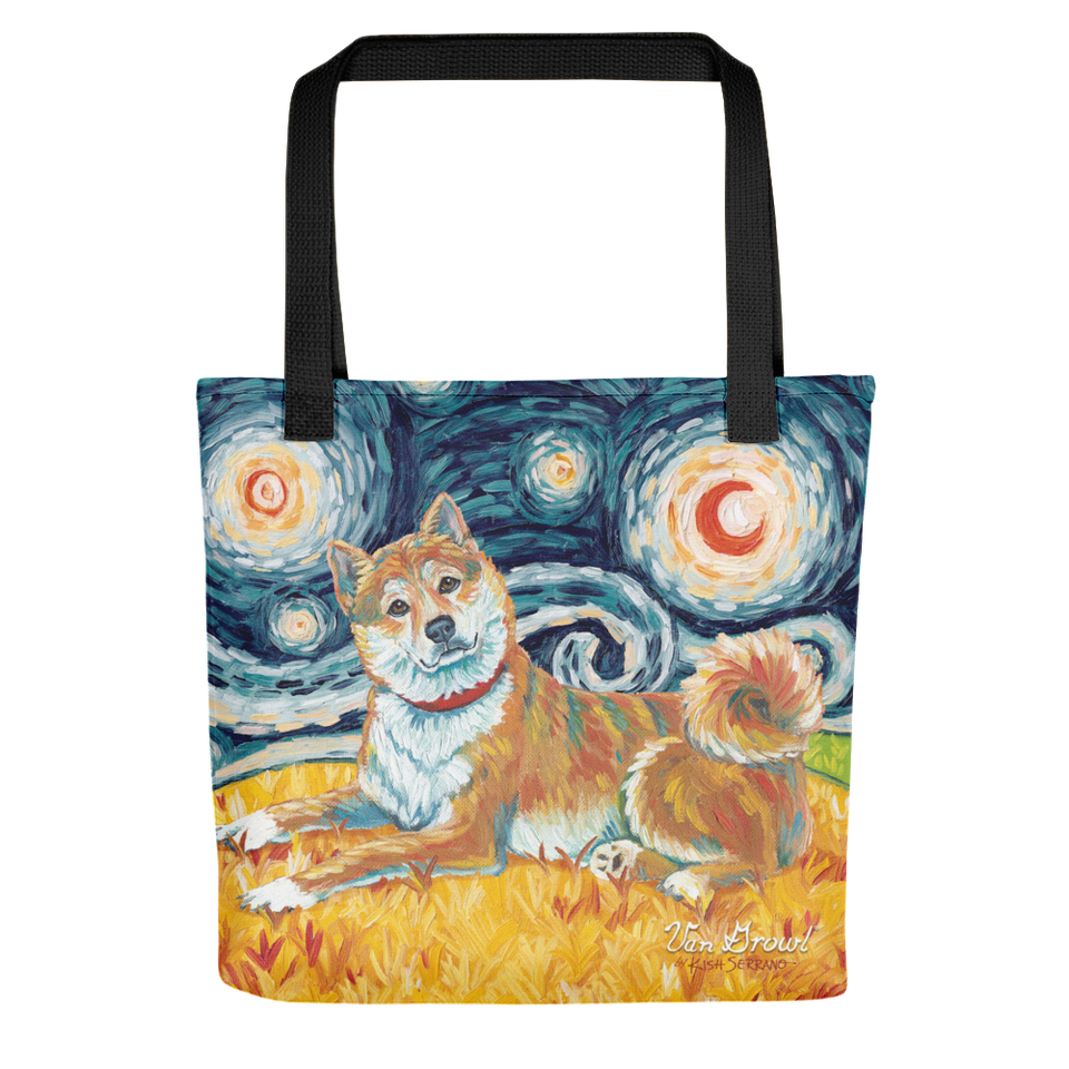 Shiba Inu (cream) STARRY NIGHT Tote