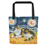 Calico (longhaired) STARRY NIGHT Tote