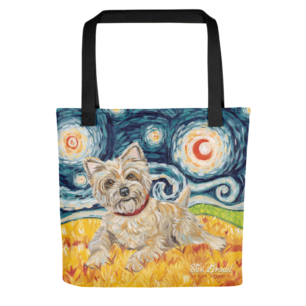 Cairn Terrier (light) STARRY NIGHT Tote