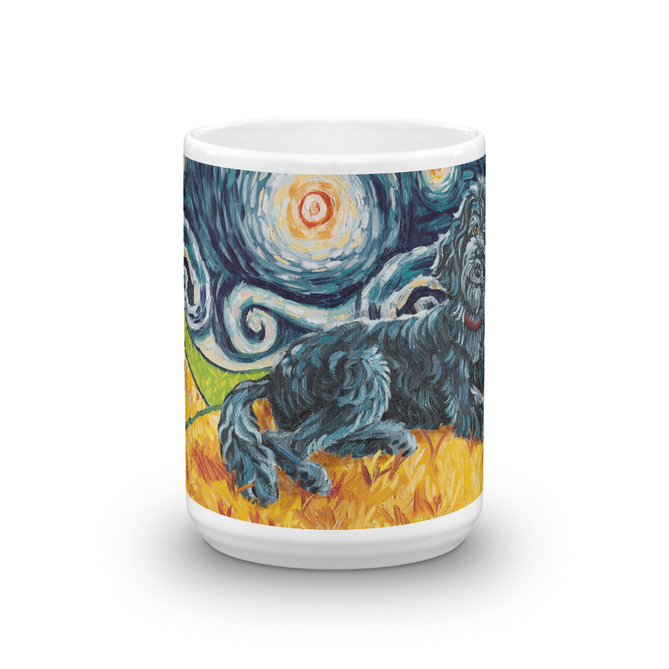 Doodle (black) STARRY NIGHT Mug-15oz