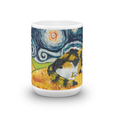 Calico (longhaired) STARRY NIGHT Mug - 15oz