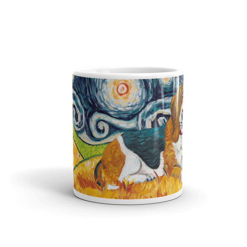 Basset Hound STARRY NIGHT Mug-15oz