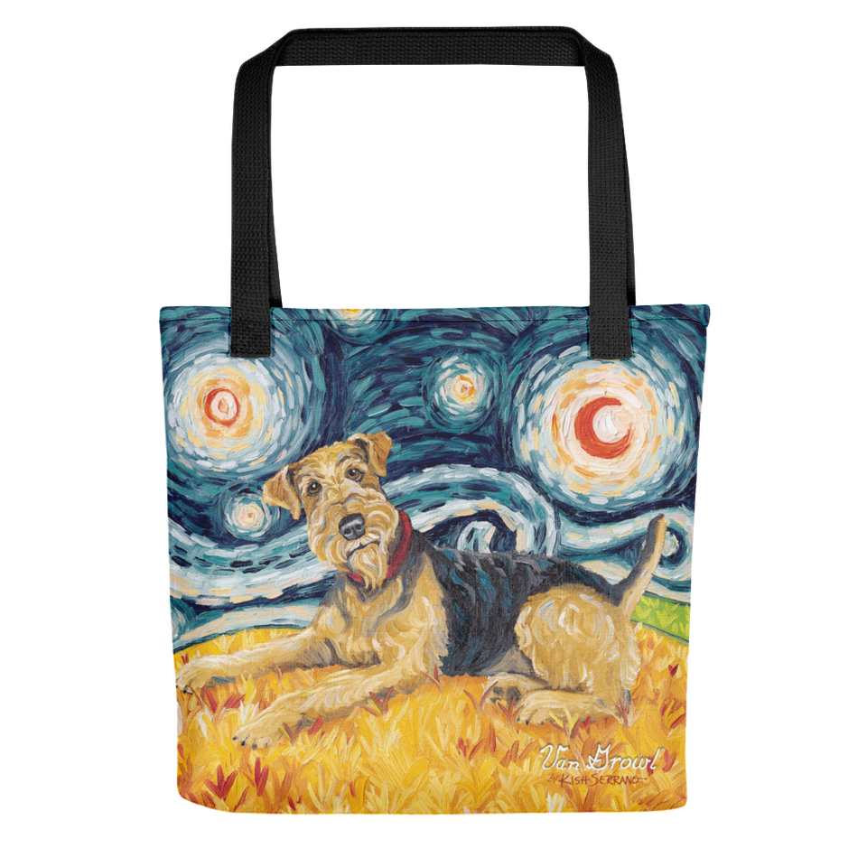 Airedale Terrier STARRY NIGHT Tote