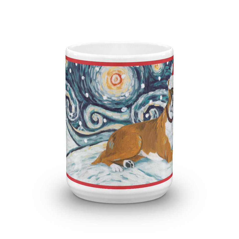 Boxer Snowy Night Mug - 15oz