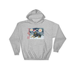 Rottweiler Snowy Night Hoodie