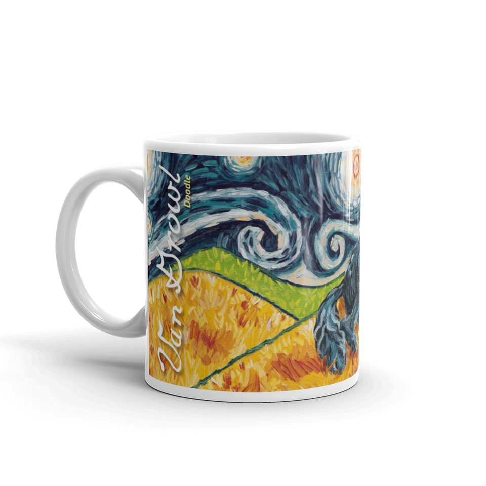 Doodle (black) STARRY NIGHT Mug-15oz