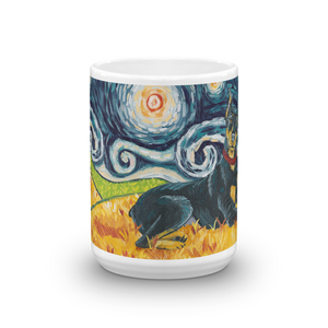 Doberman (cropped) STARRY NIGHT Mug-15oz