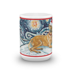 Rhodesian Ridgeback Snowy Night Mug - 15oz